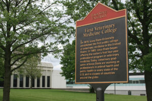 First College of Veterinary Medicine sign