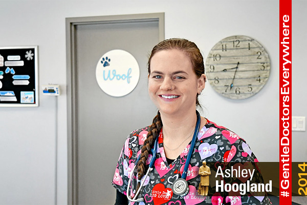 Ashley Hoogland standing in clinic