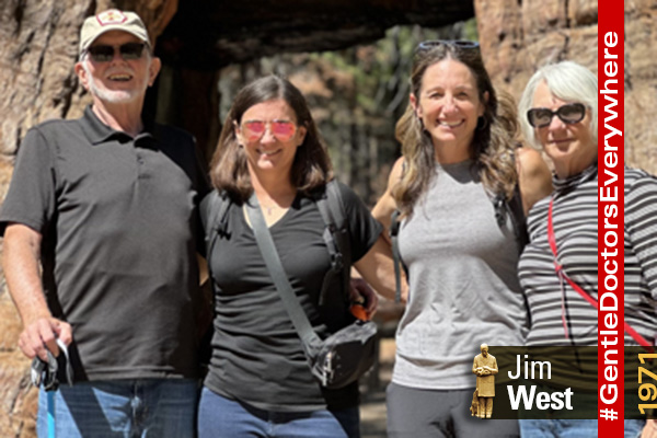 Jim West with his family
