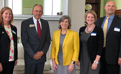 Dr. Chuck Lemme with Senator Joni Ernst