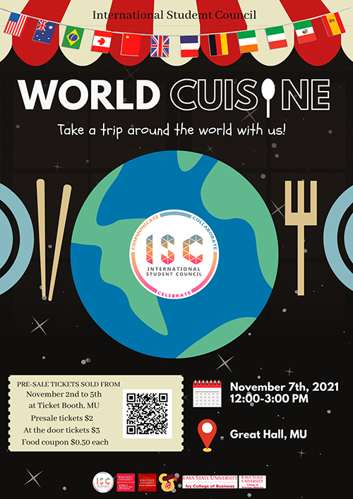 International Week 2021 World Cuisine Poster