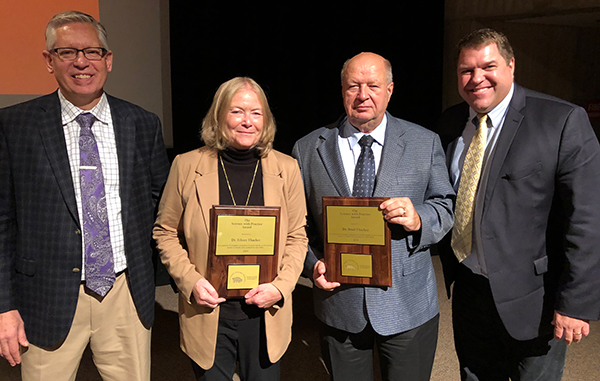 Dr. Brad Thacker and Dr. Eileen Thack received the Science with Practice Award