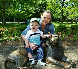 Libbey with 2-year-old Liam