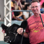 Dean Dan Grooms with steer